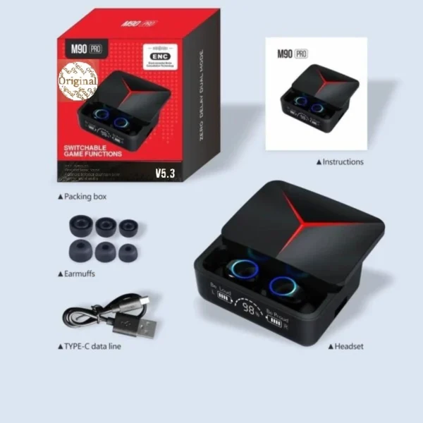 هدست بلوتوثی مدل M90 pro V5.3