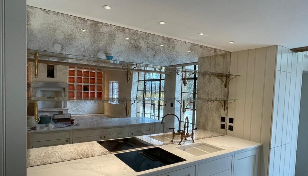 Mirror in the kitchen