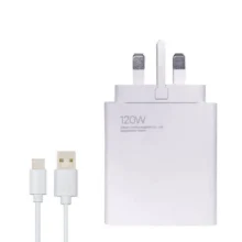 شارژر دیواری شیائومی 120 وات به همراه کابل تبدیل USB-C | سفید