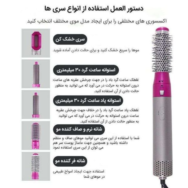 سشوار 5 کاره ایر استایلر مدل TP-5+1