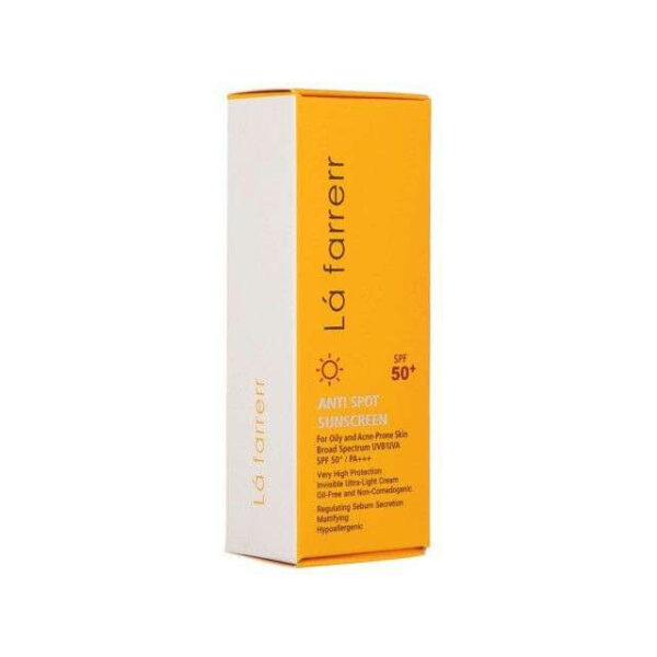 کرم ضد آفتاب و ضد لک فاقد چربی SPF50 لافارر